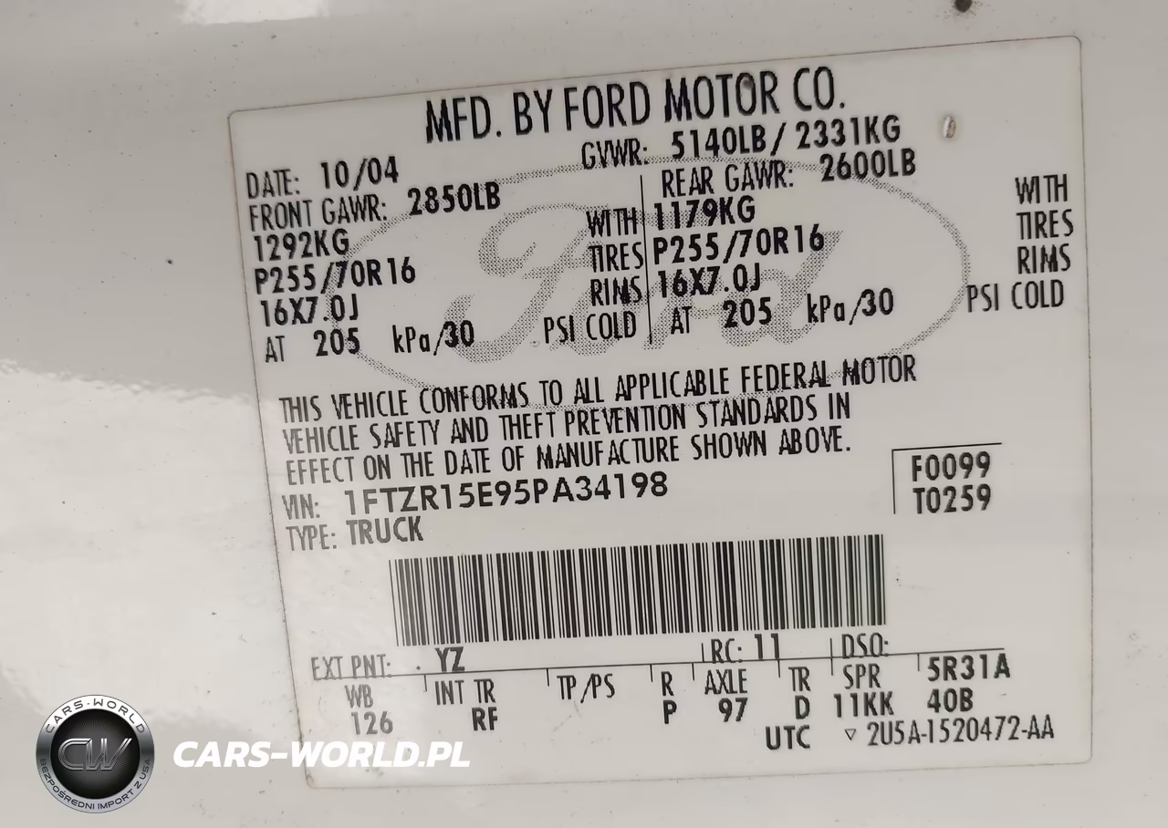 2005 Ford Ranger Edge-Xl-Xlt VIN:1FTZR15E95PA34198 - 9