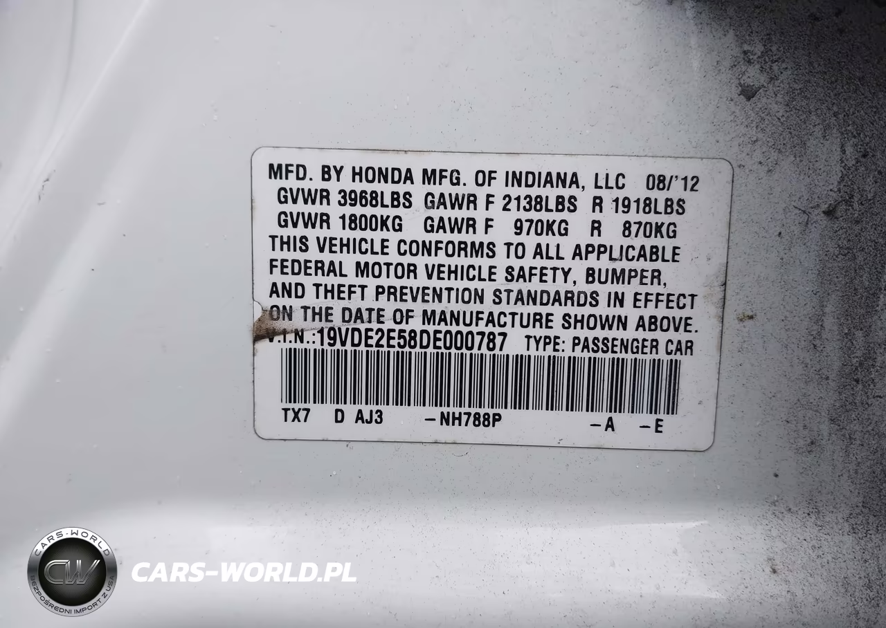 2013 Acura Ilx 2.4L VIN:19VDE2E58DE000787 - 9