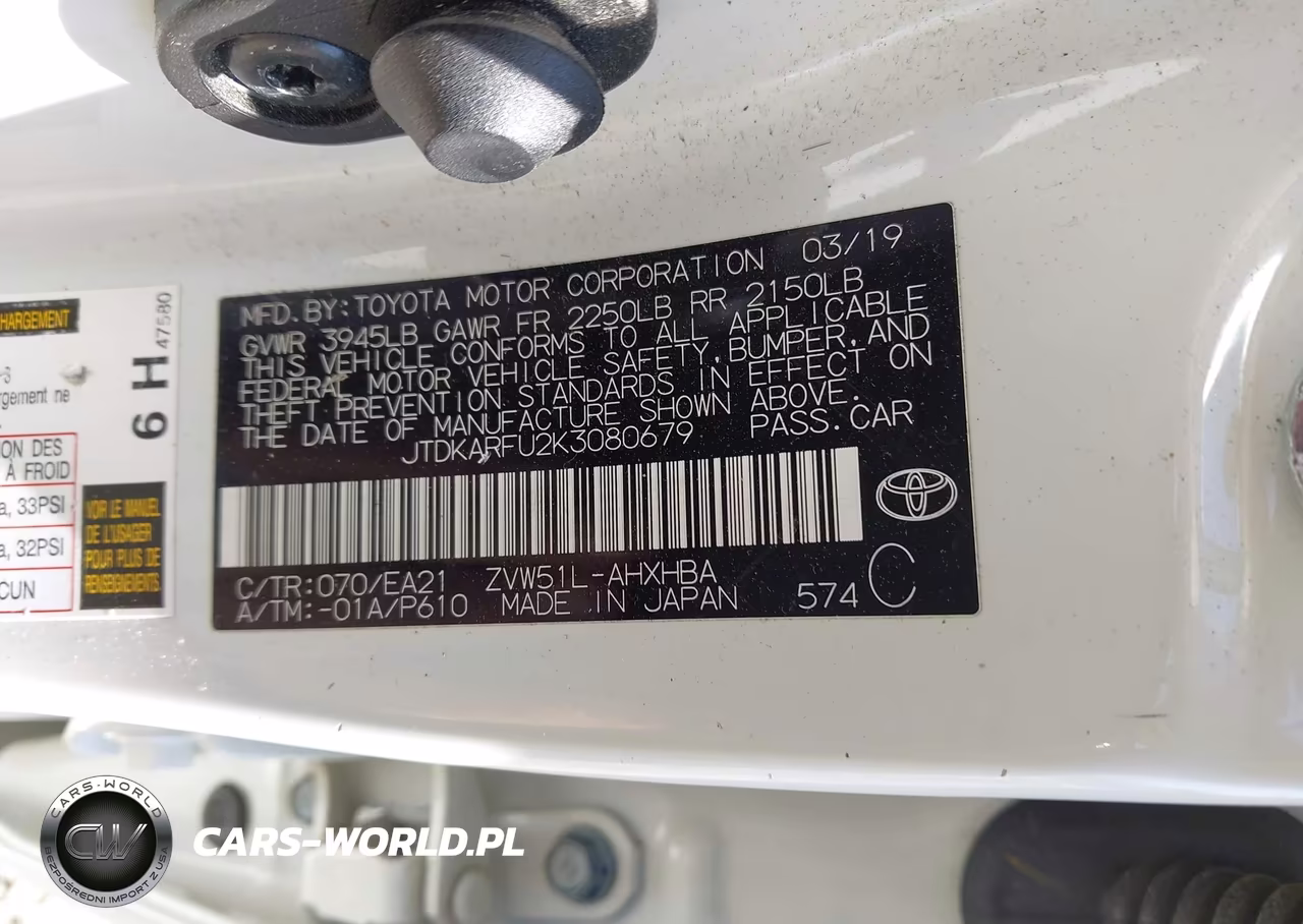 2019 Toyota Prius Limited VIN:JTDKARFU2K3080679 - 9