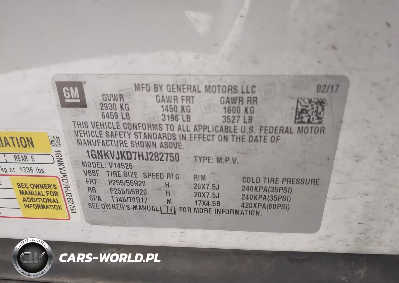2017 Chevrolet Traverse Premier VIN:1GNKVJKD7HJ282750 - 9