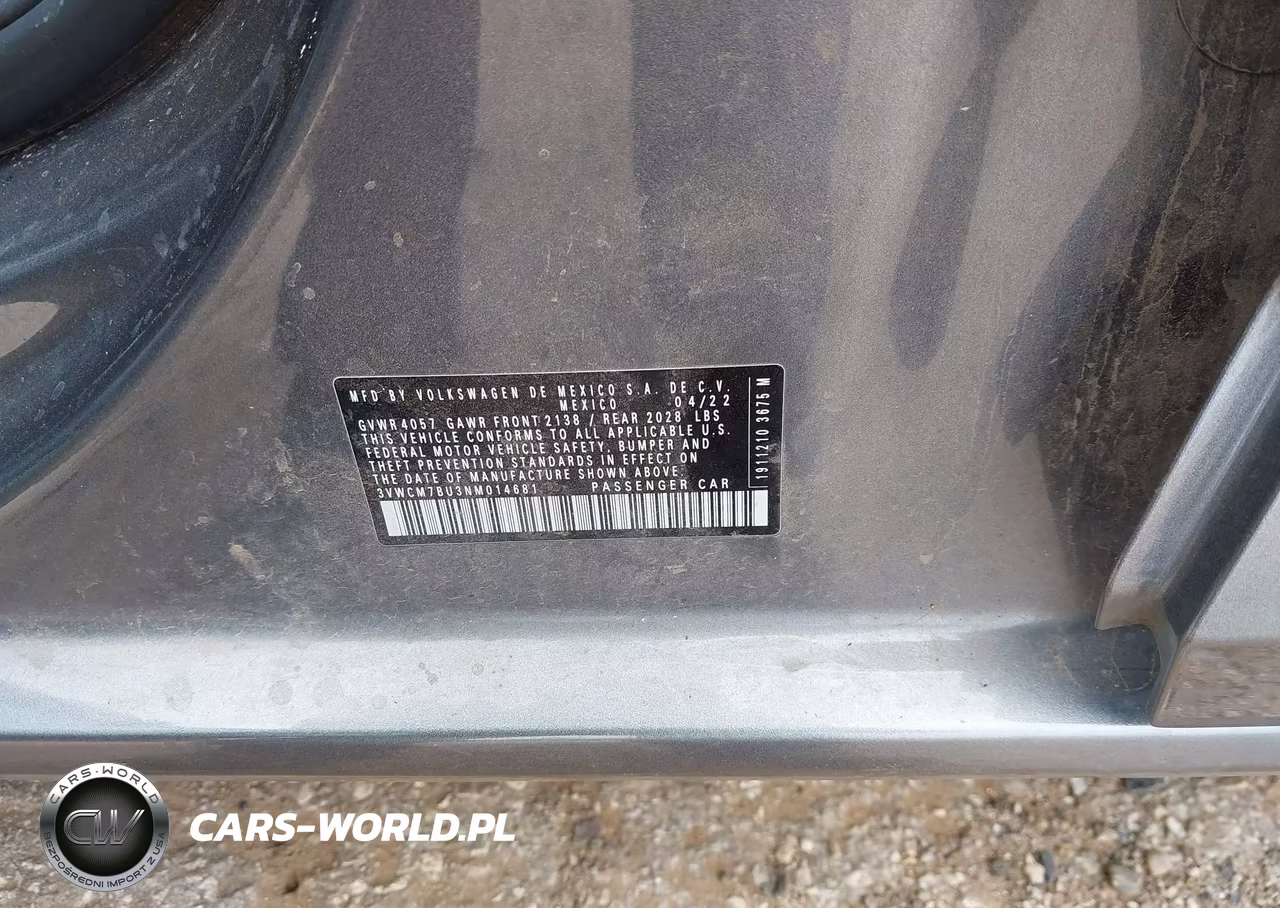 2022 Volkswagen Jetta 1.5T S VIN:3VWCM7BU3NM014681 - 9