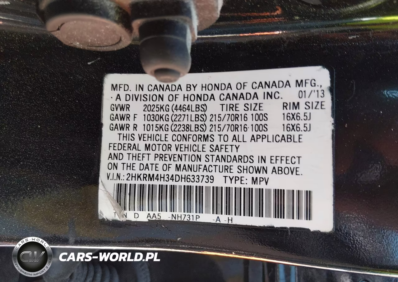 2013 Honda Cr-V Lx VIN:2HKRM4H34DH633739 - 9