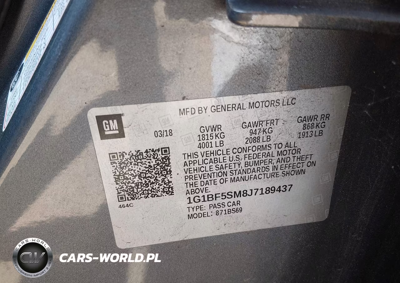 2018 Chevrolet Cruze Premier Auto VIN:1G1BF5SM8J7189437 - 9