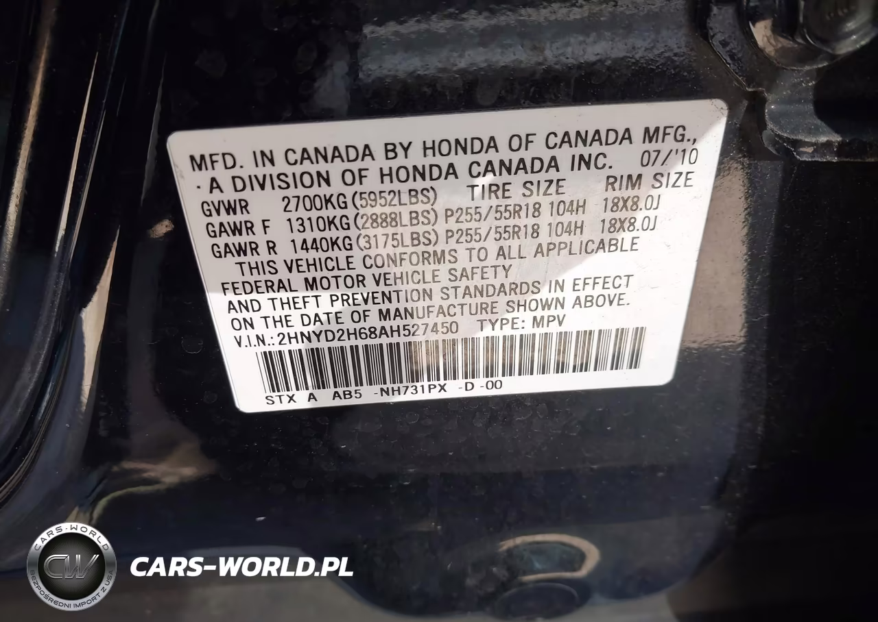 2010 Acura Mdx Technology Package VIN:2HNYD2H68AH527450 - 9