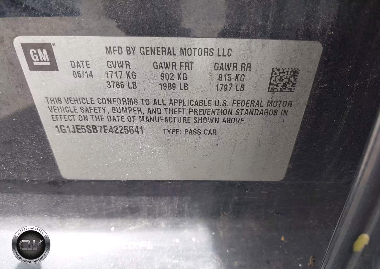 2014 Chevrolet Sonic Ltz Auto VIN:1G1JE5SB7E4225641 - 9