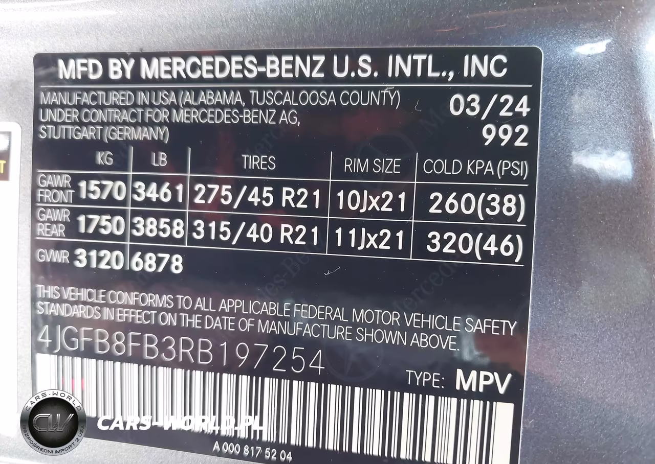 2024 Mercedes-Benz Gle 580 4Matic VIN:4JGFB8FB3RB197254 - 9