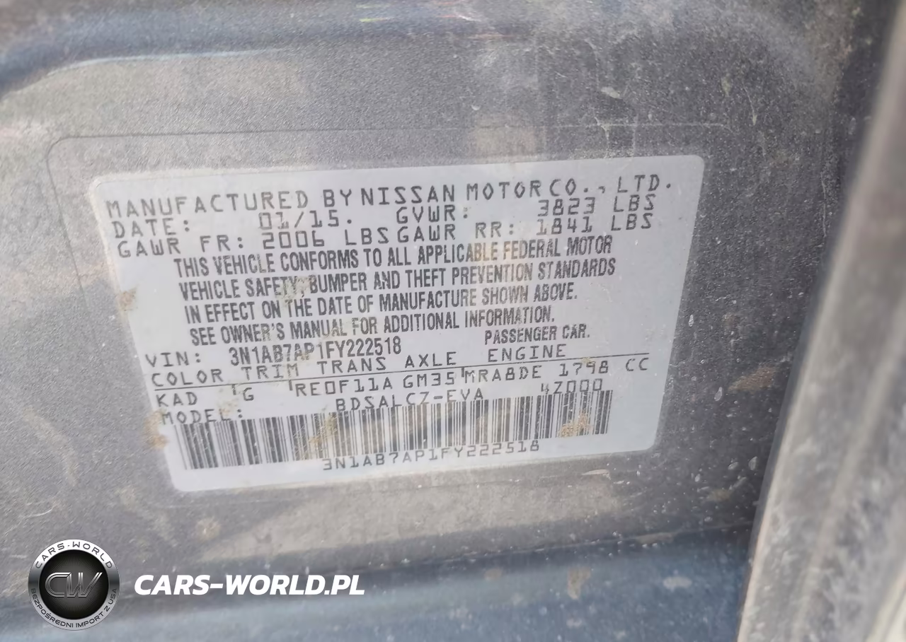 2015 Nissan Sentra S VIN:3N1AB7AP1FY222518 - 9