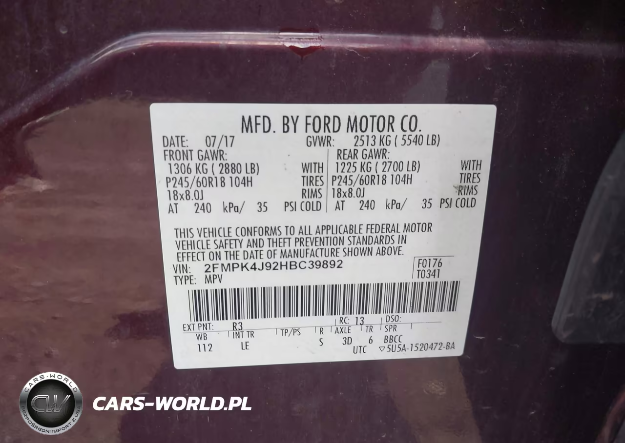 2017 Ford Edge Sel VIN:2FMPK4J92HBC39892 - 9