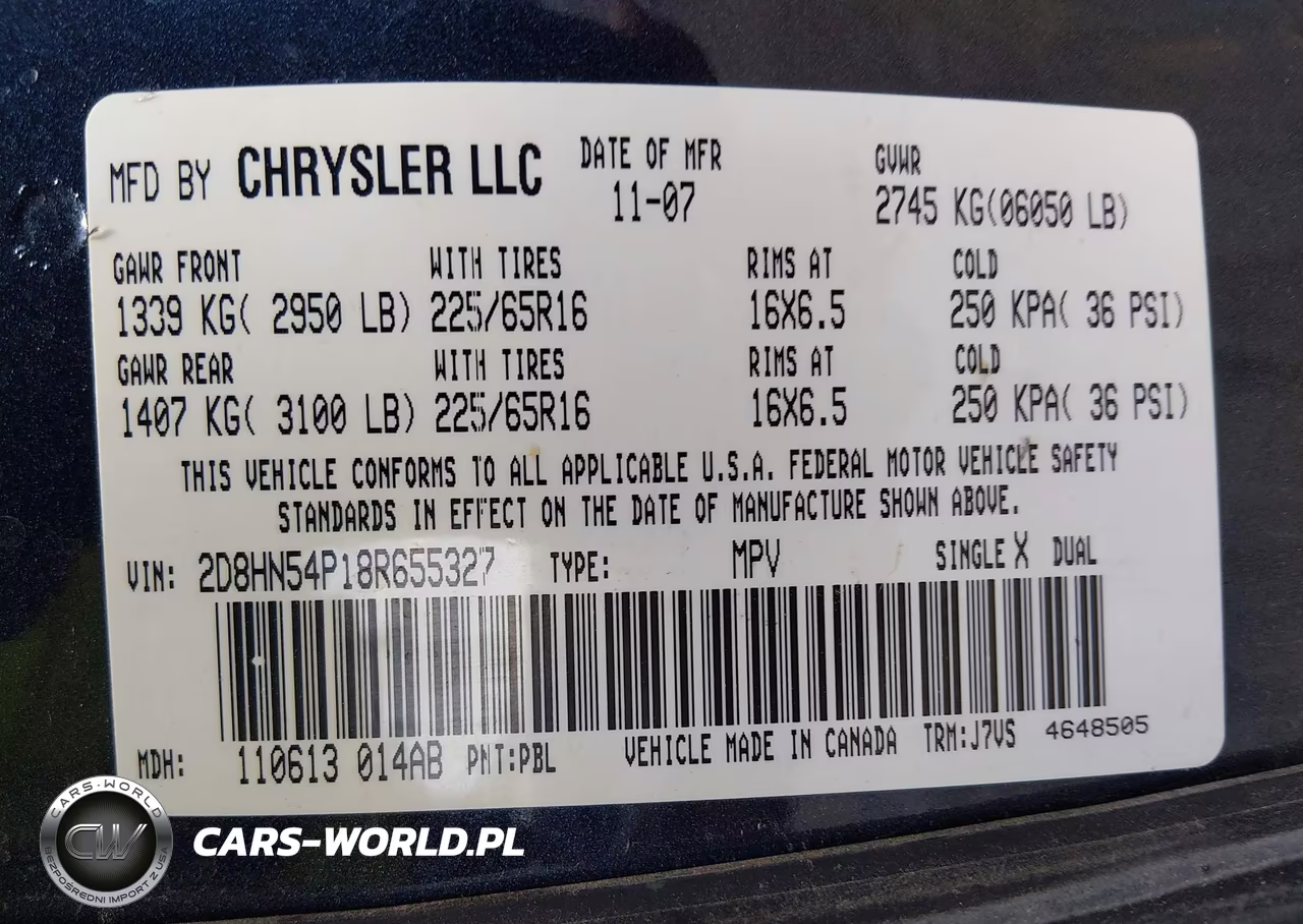 2008 Dodge Grand Caravan Sxt VIN:2D8HN54P18R655327 - 9