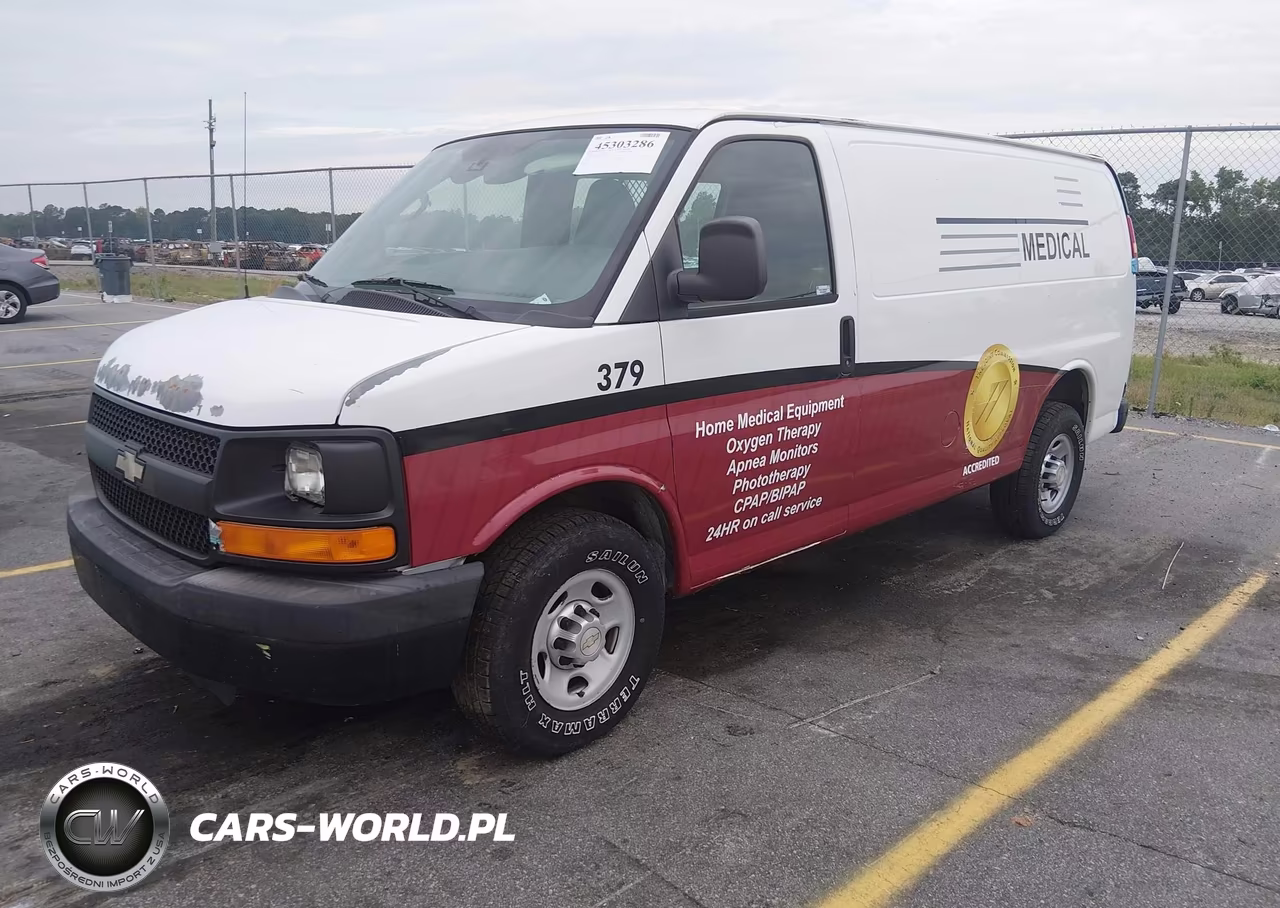 2013 Chevrolet Express 2500 Work Van VIN:1GCWGFBA2D1112622 - 2