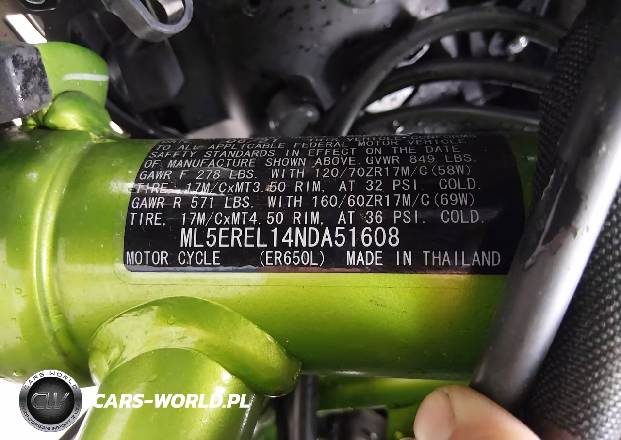 2022 Kawasaki Er650 L VIN:ML5EREL14NDA51608 - 10