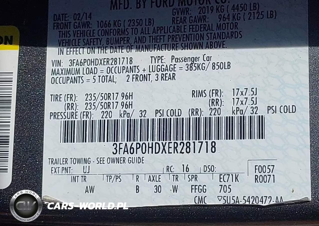 2014 Ford Fusion Se VIN:3FA6P0HDXER281718 - 9