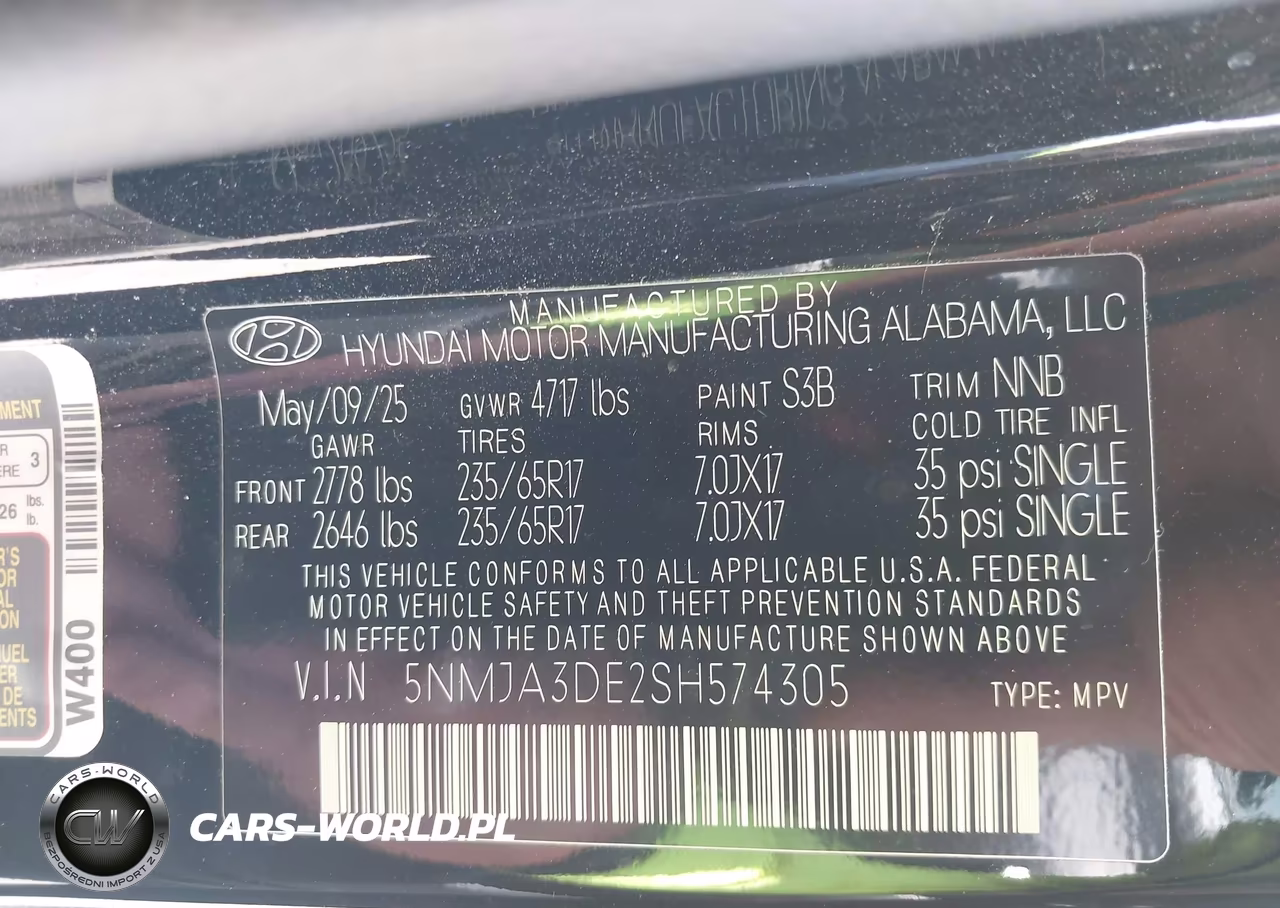 2025 Hyundai Tucson Se VIN:5NMJA3DE2SH574305 - 9