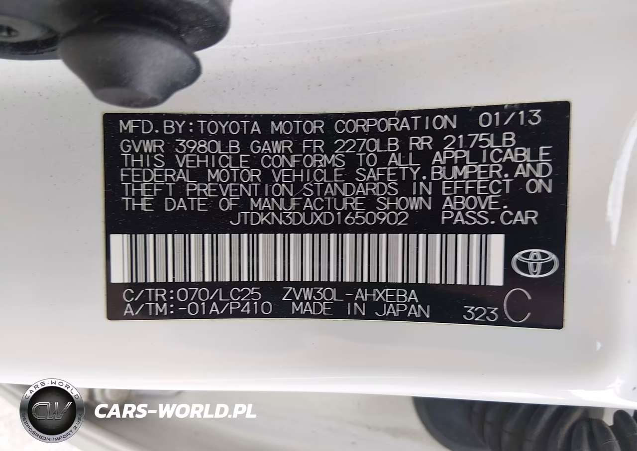 2013 Toyota Prius Three Se VIN:JTDKN3DUXD1650902 - 9