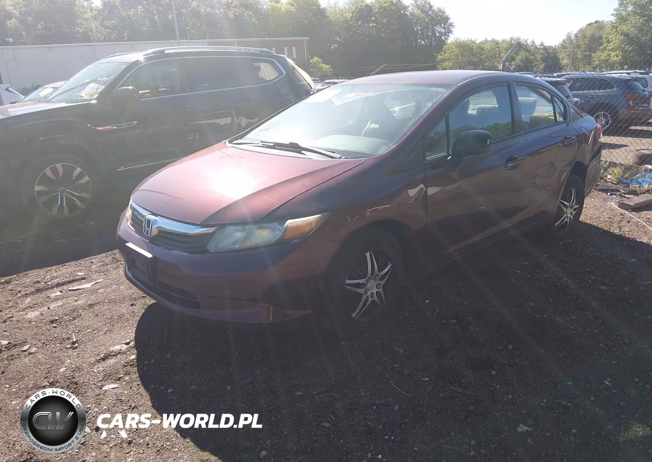 2012 Honda Civic Lx VIN:2HGFB2F52CH568061 - 2