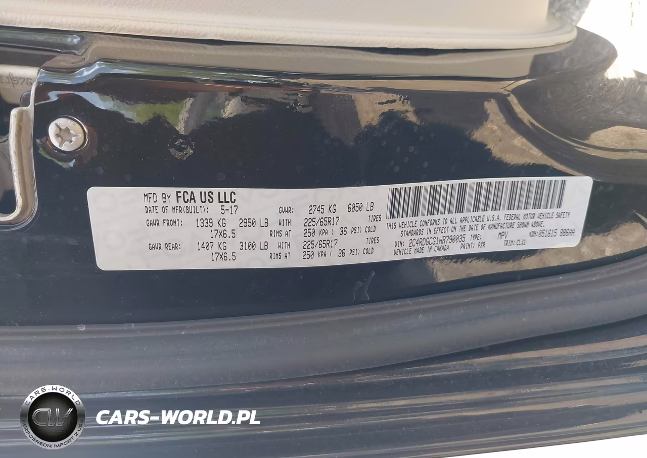 2017 Dodge Grand Caravan Sxt VIN:2C4RDGCG1HR790035 - 9