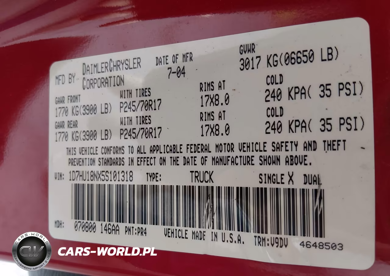 2005 Dodge Ram 1500 Slt-Laramie VIN:1D7HU18NX5S101318 - 9