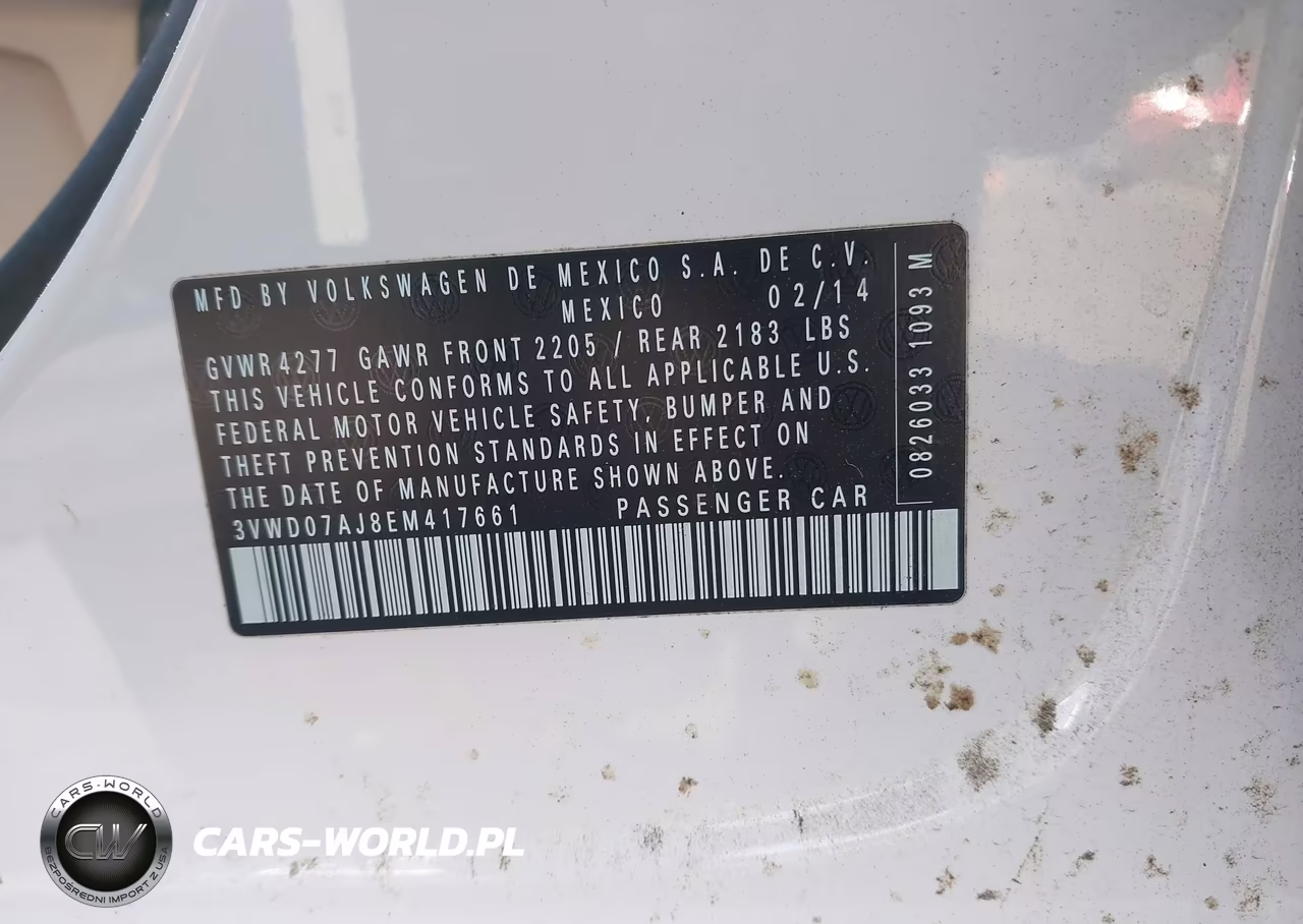 2014 Volkswagen Jetta 1.8T Se VIN:3VWD07AJ8EM417661 - 9