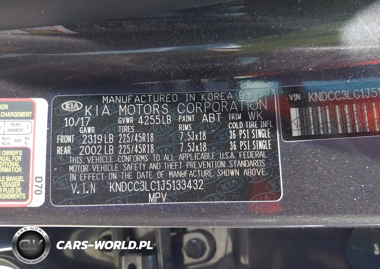 2018 Kia Niro Ex VIN:KNDCC3LC1J5133432 - 9
