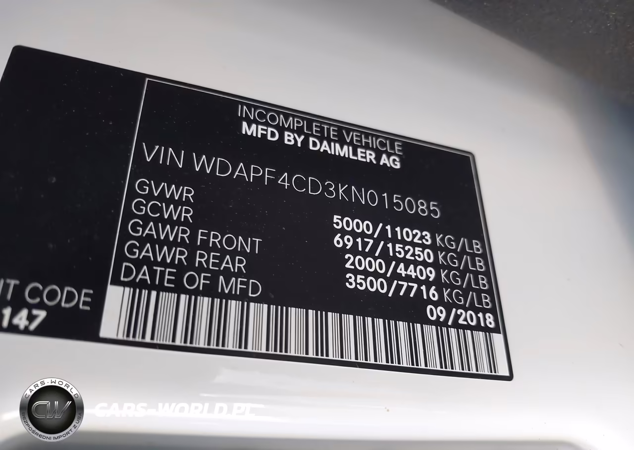 2019 Mercedes-Benz Sprinter 4500 High Roof V6-Standard Roof V6 VIN:WDAPF4CD3KN015085 - 8