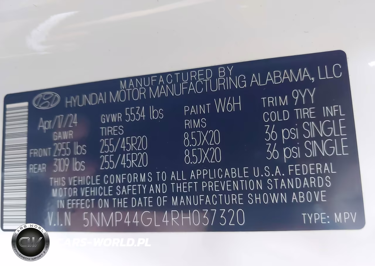 2024 Hyundai Santa Fe Limited VIN:5NMP44GL4RH037320 - 9