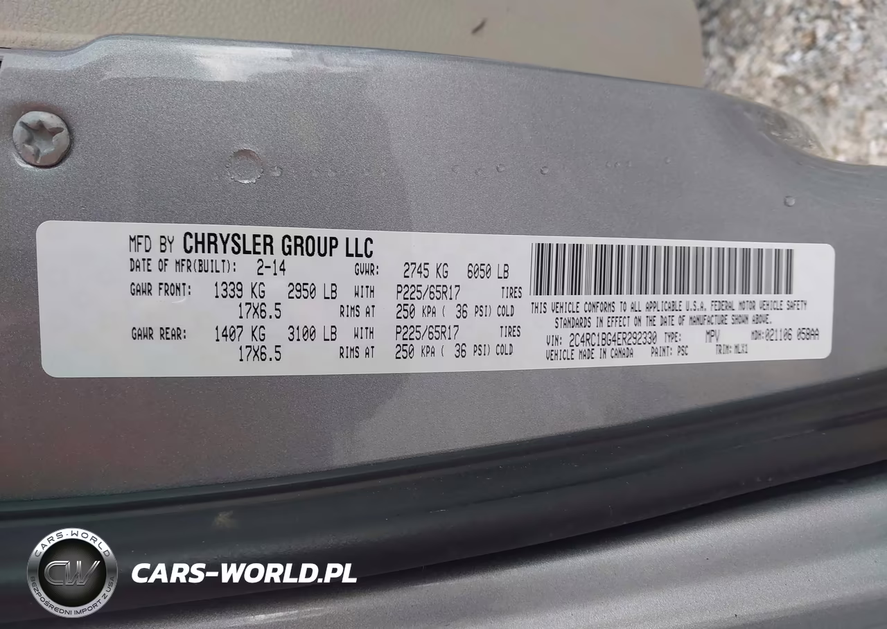 2014 Chrysler Town & Country Touring VIN:2C4RC1BG4ER292330 - 9