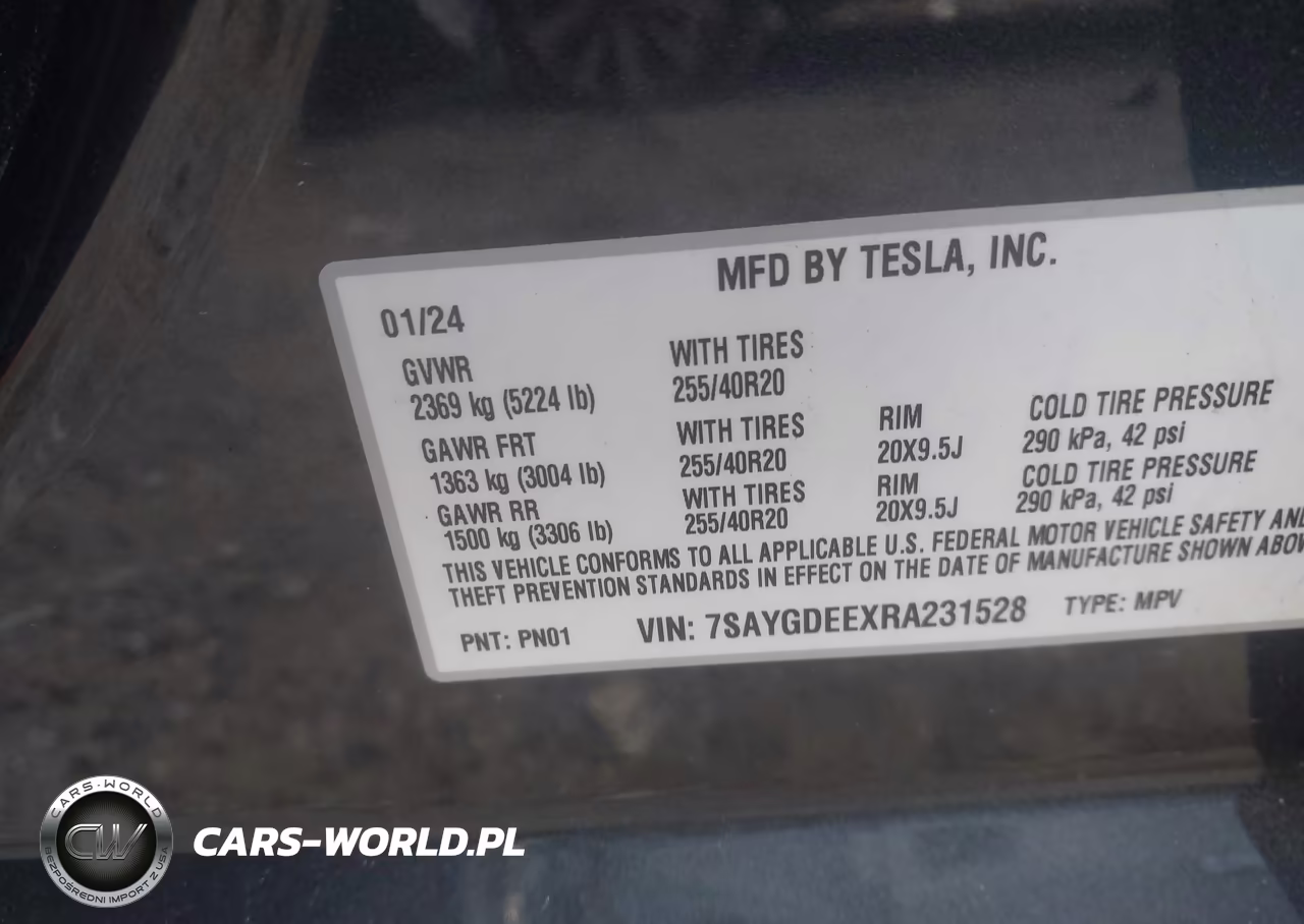 2024 Tesla Model Y Long Range Dual Motor All-Wheel Drive VIN:7SAYGDEEXRA231528 - 9