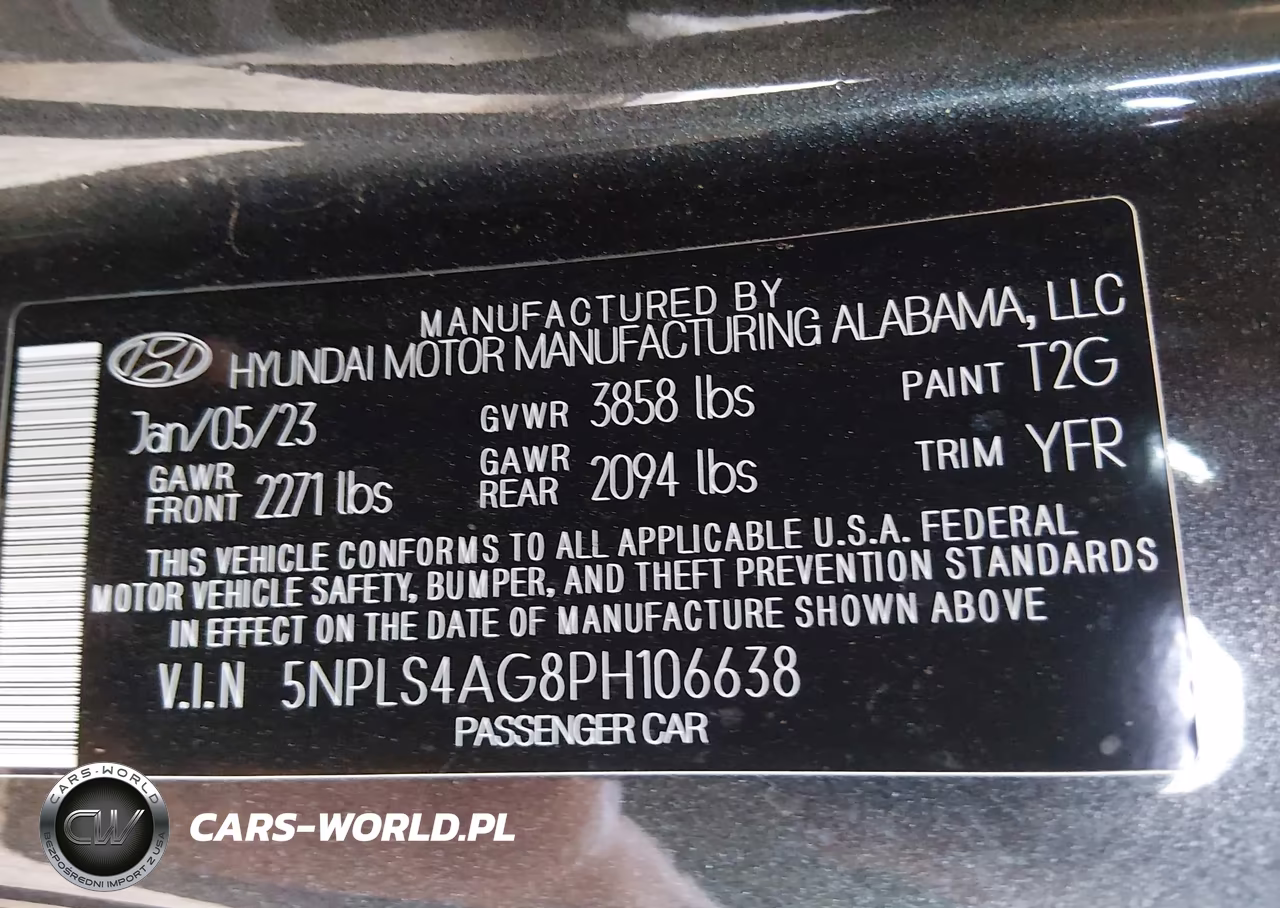 2023 Hyundai Elantra Sel VIN:5NPLS4AG8PH106638 - 9