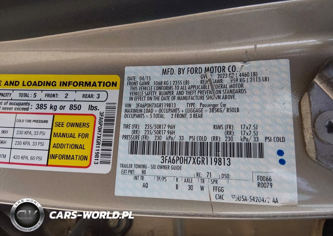 2016 Ford Fusion Se VIN:3FA6P0H7XGR119813 - 9