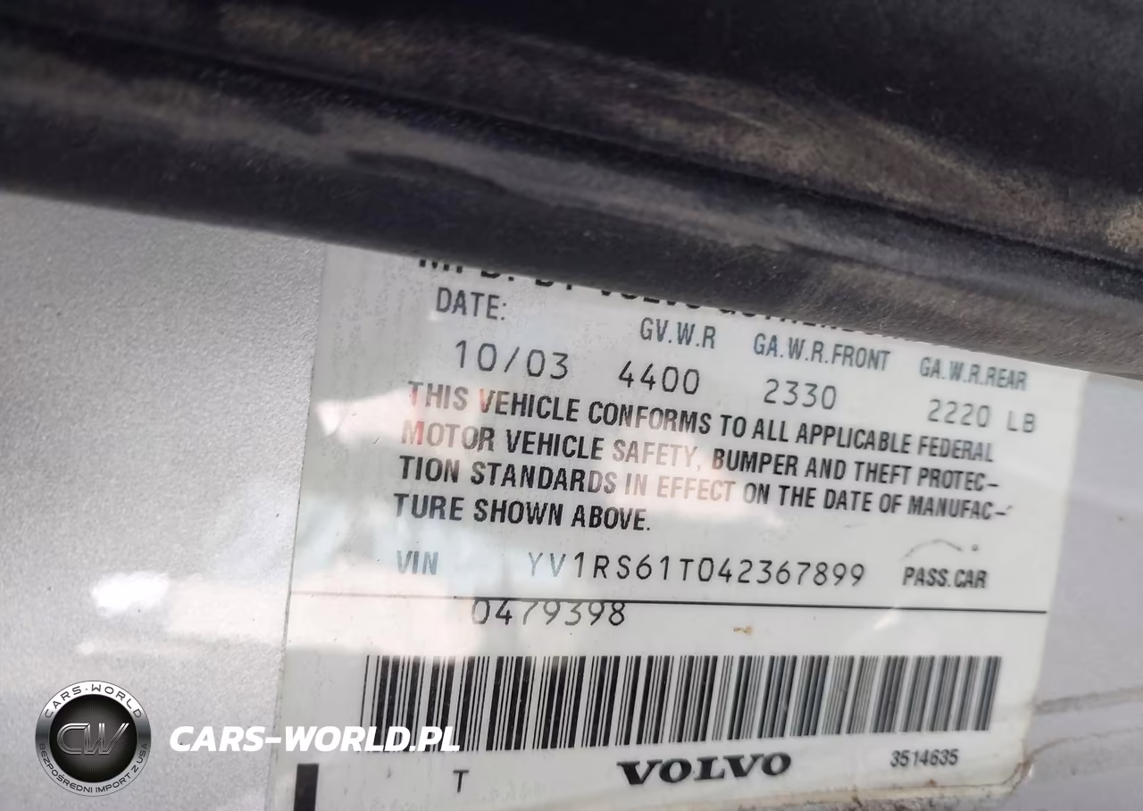 2004 Volvo S60 2.4 VIN:YV1RS61T042367899 - 9