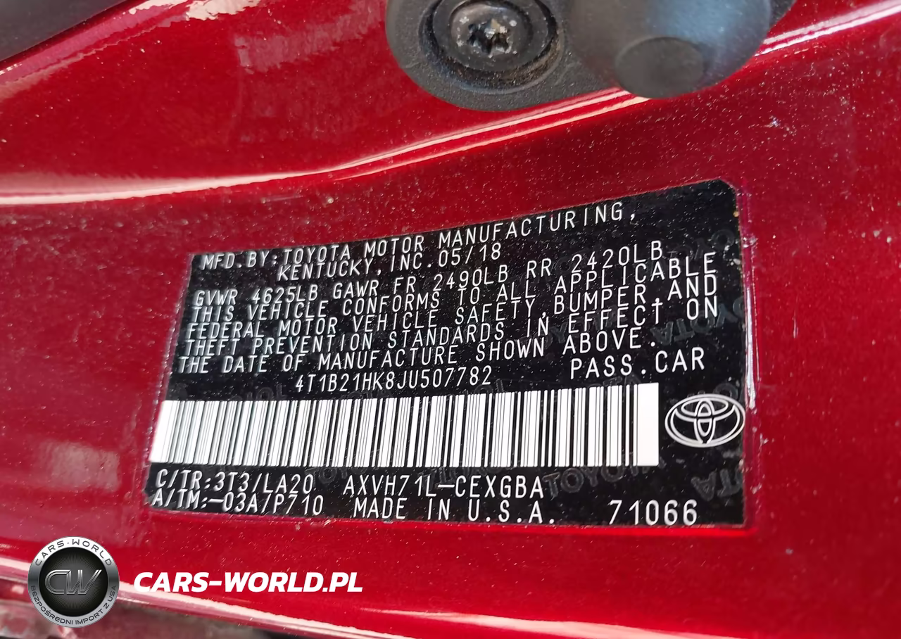 2018 Toyota Camry Hybrid Xle VIN:4T1B21HK8JU507782 - 9