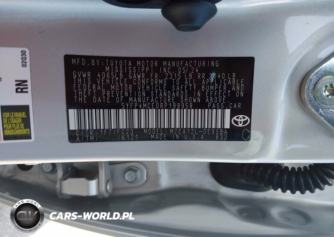 2024 Toyota Corolla Se VIN:5YFP4MCE0RP199958 - 9
