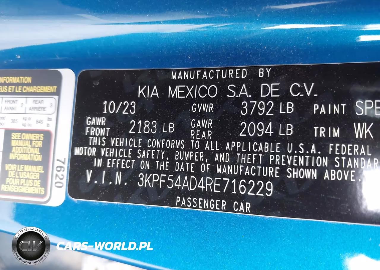 2024 Kia Forte Gt-Line VIN:3KPF54AD4RE716229 - 9