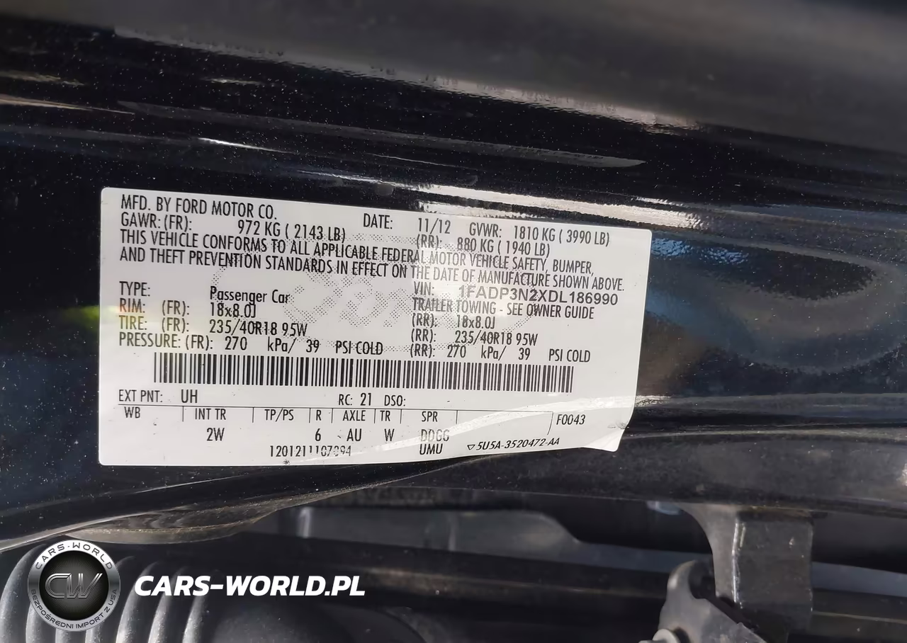 2013 Ford Focus Titanium VIN:1FADP3N2XDL186990 - 9