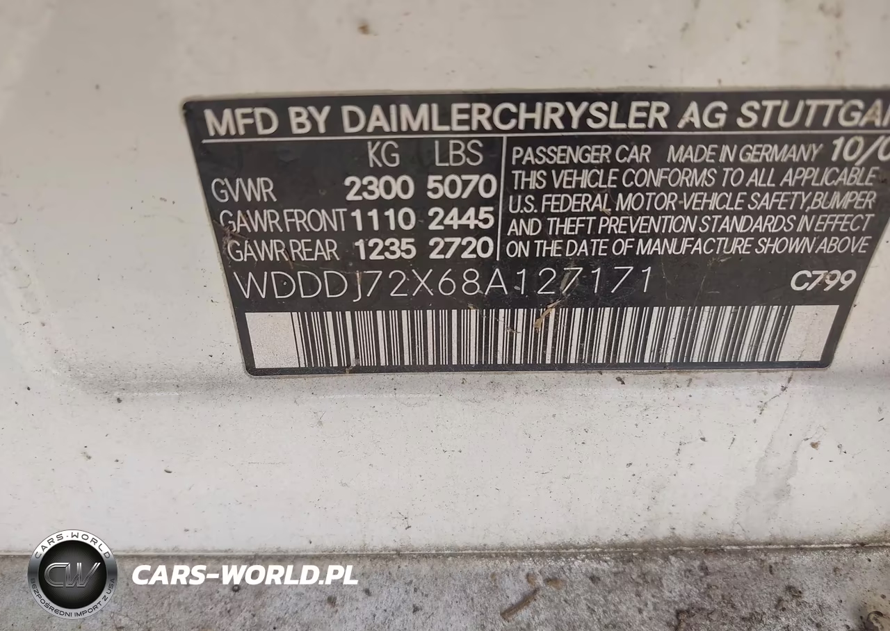 2008 Mercedes-Benz Cls 550 VIN:WDDDJ72X68A127171 - 9