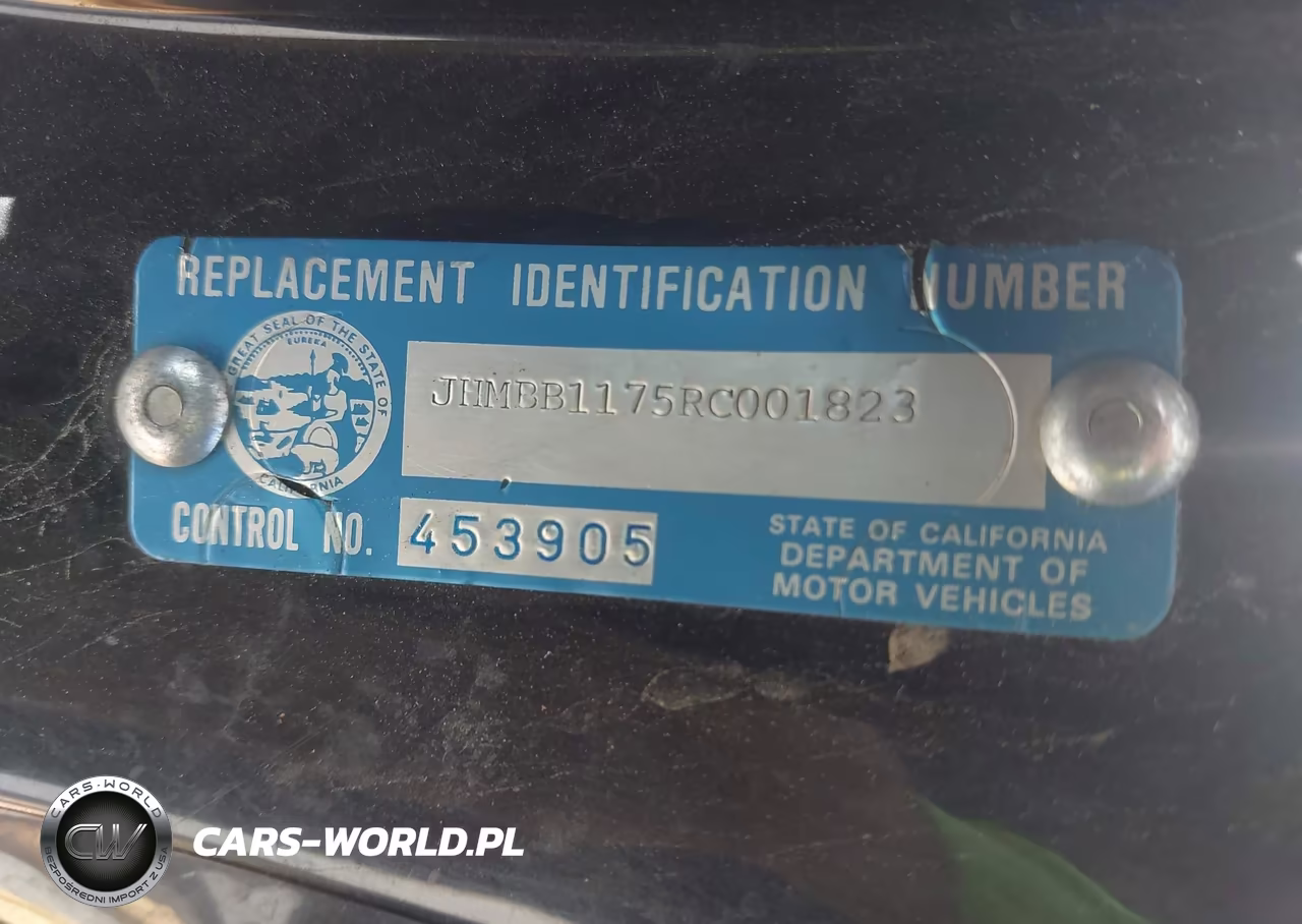 1994 Honda Prelude Sr-V VIN:JHMBB1175RC001823 - 9