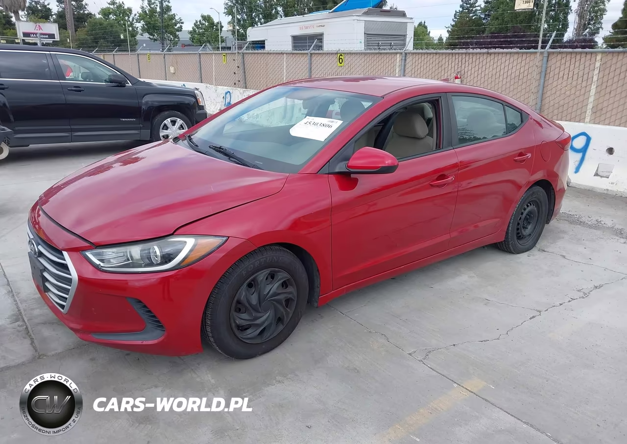 2017 Hyundai Elantra Se VIN:KMHD74LF5HU418204 - 2