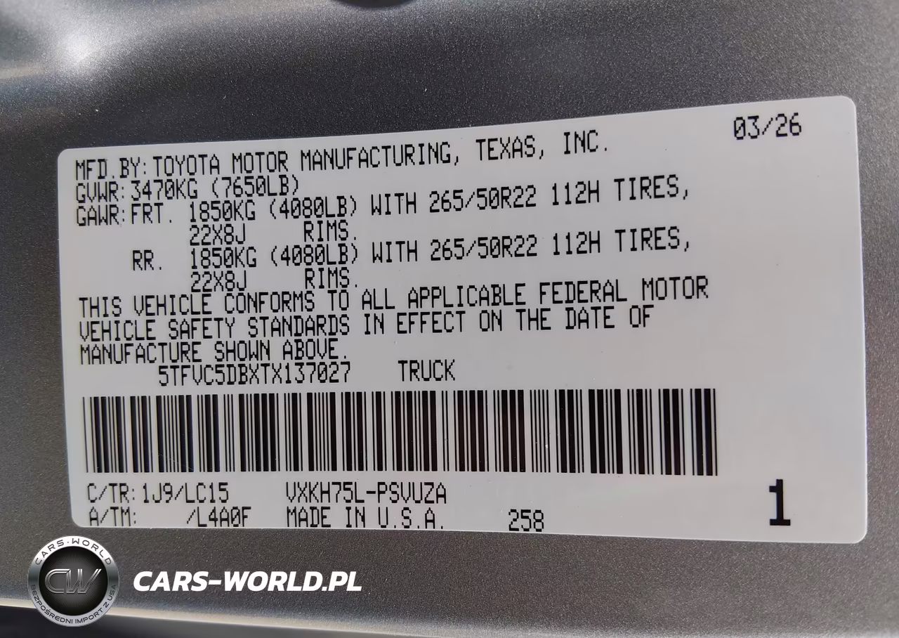 2026 Toyota Tundra Hybrid Capstone Crewmax 6.4' Bed VIN:5TFVC5DBXTX137027 - 9