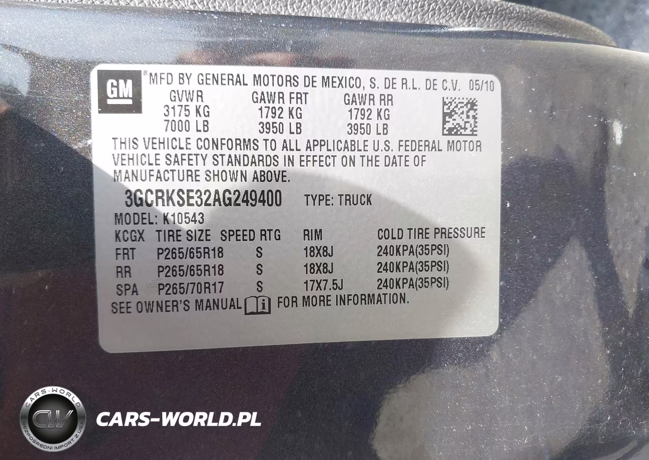 2010 Chevrolet Silverado 1500 Lt VIN:3GCRKSE32AG249400 - 9