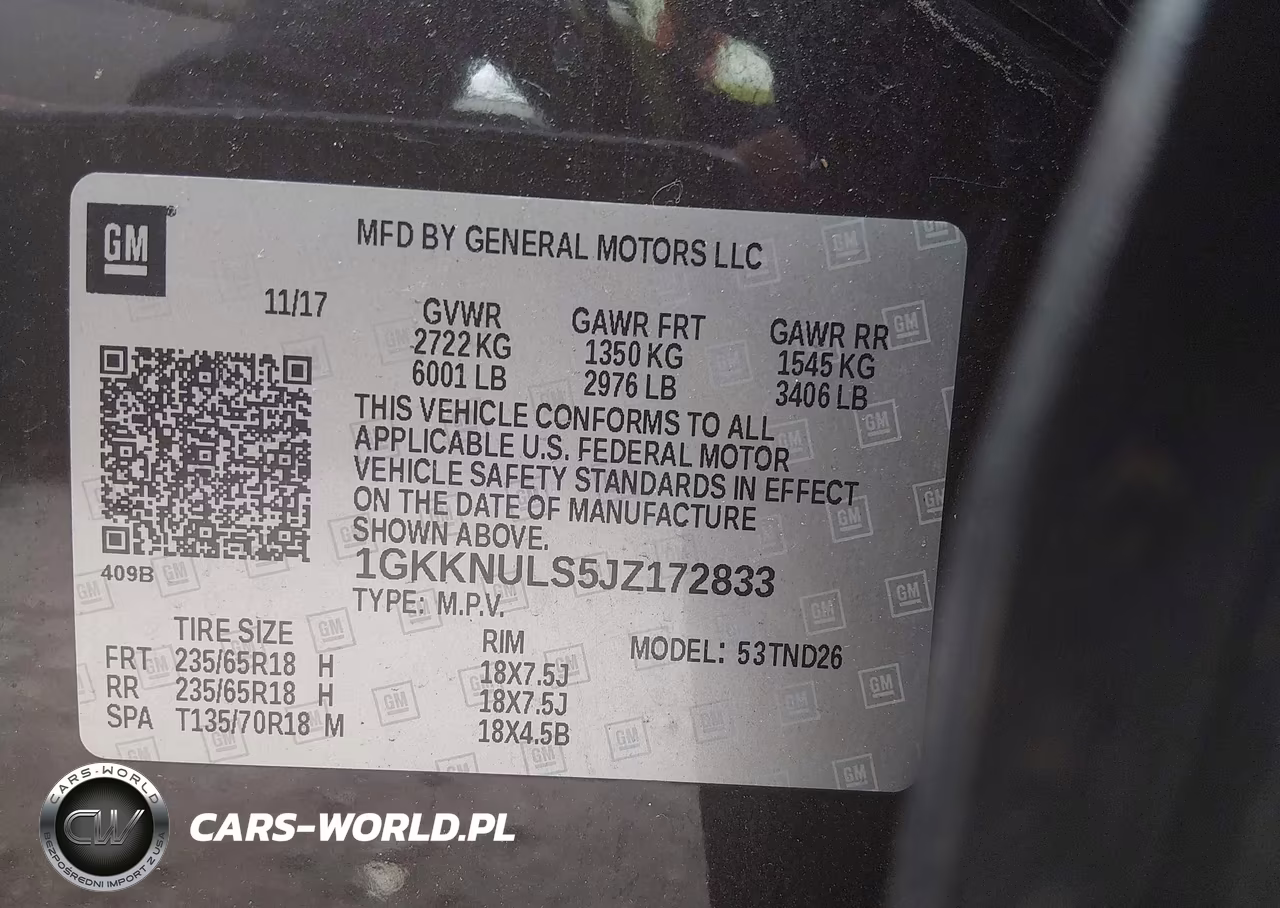 2018 GMC Acadia Slt-1 VIN:1GKKNULS5JZ172833 - 9