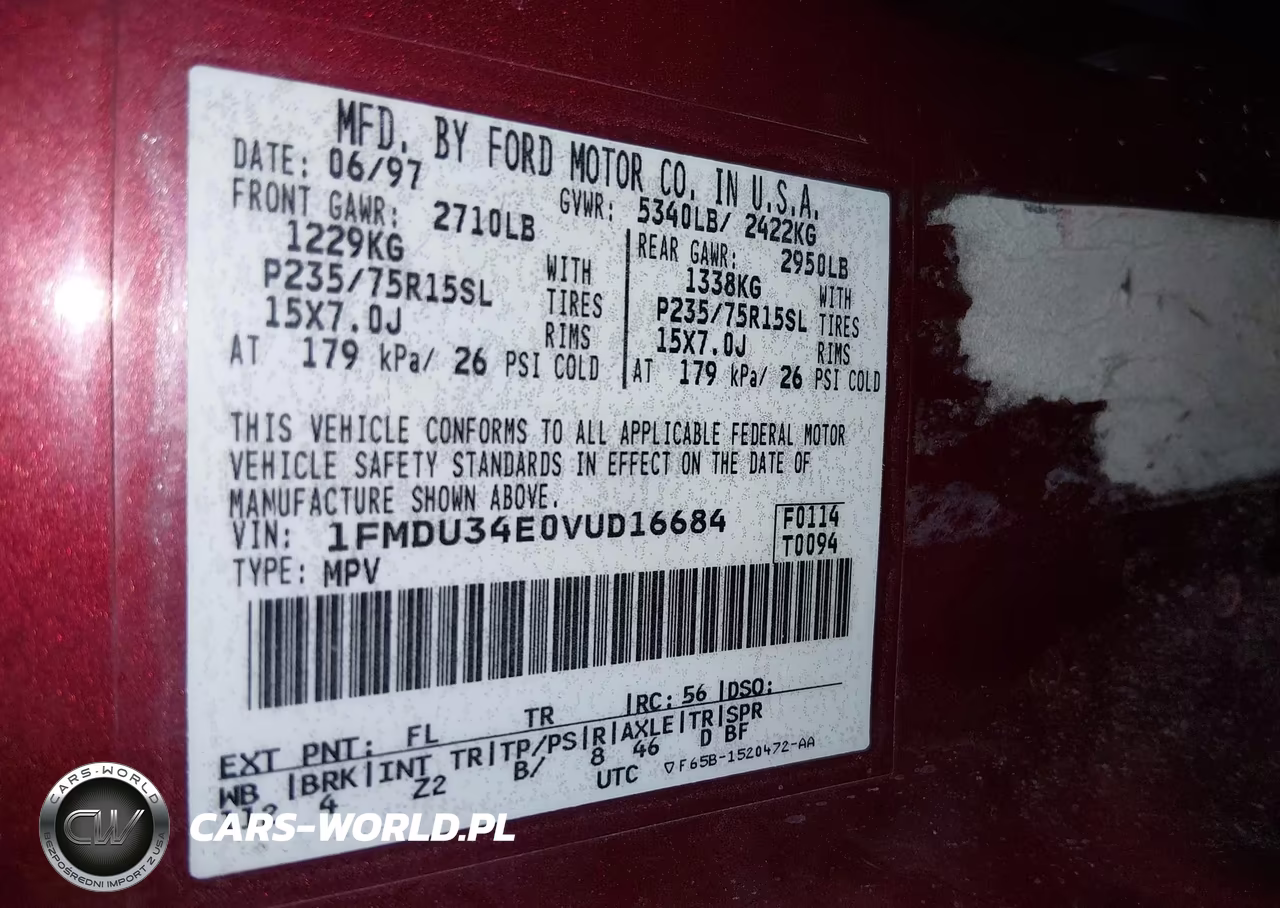 1997 Ford Explorer Eddie Bauer-Limited-Xl-Xlt VIN:1FMDU34E0VUD16684 - 9