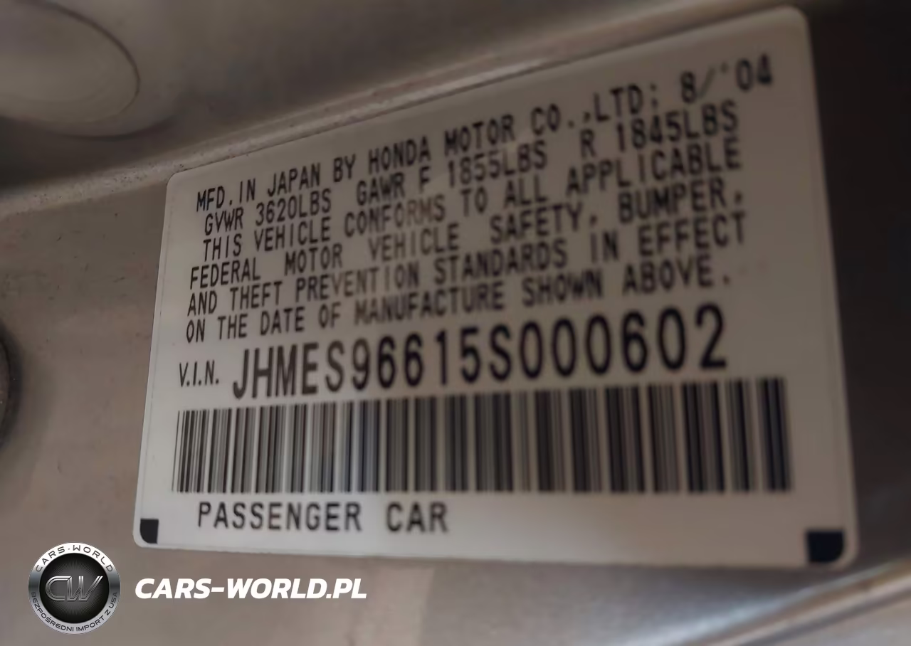 2005 Honda Civic Hybrid VIN:JHMES96615S000602 - 9