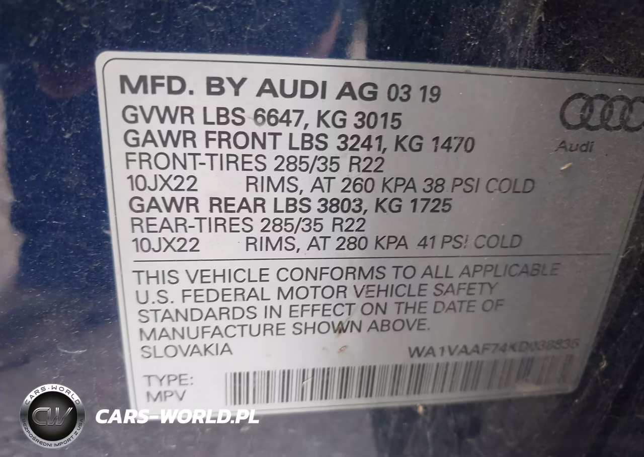 2019 Audi Q7 55 Premium VIN:WA1VAAF74KD038835 - 9