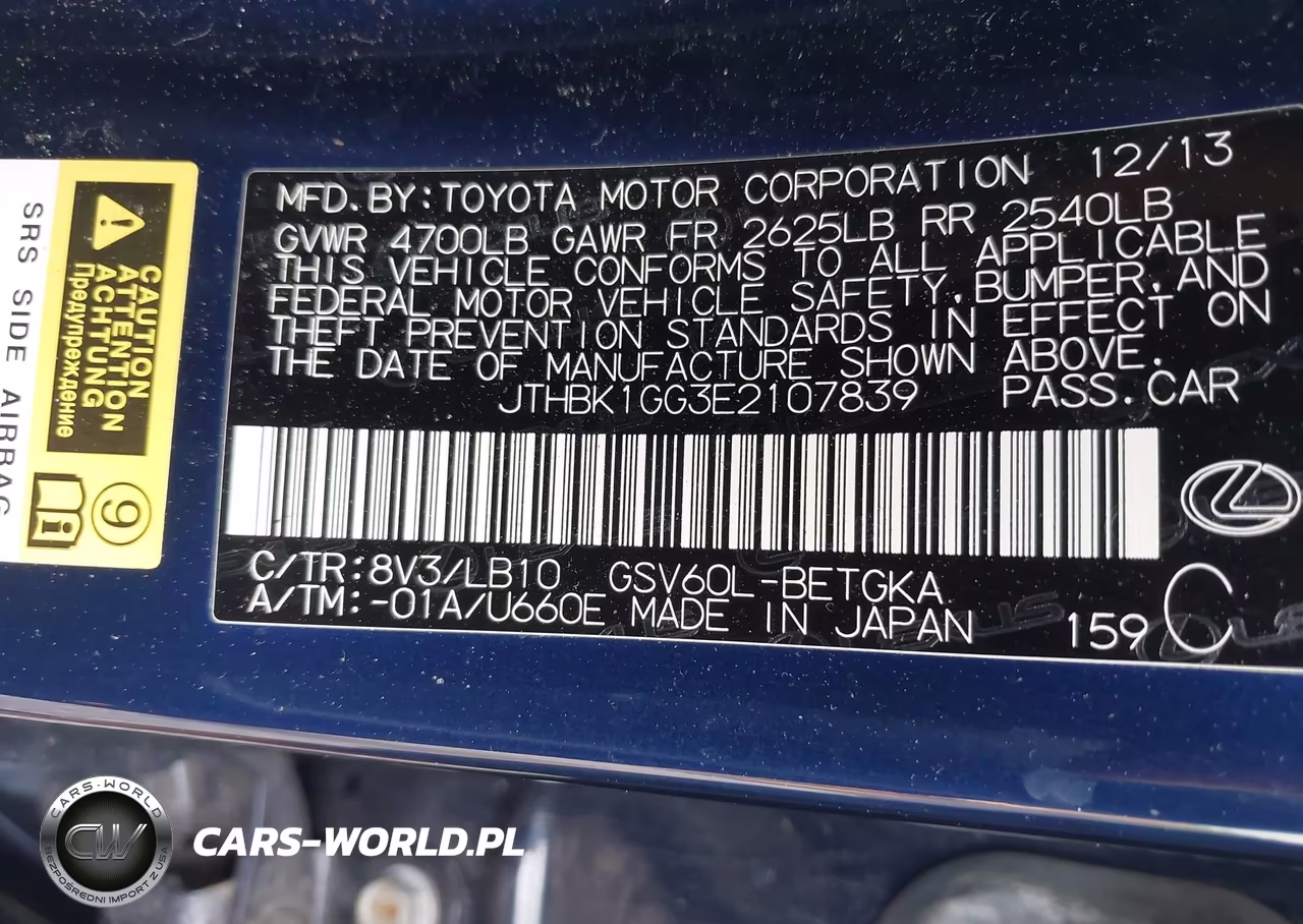 2014 Lexus Es 350 VIN:JTHBK1GG3E2107839 - 9