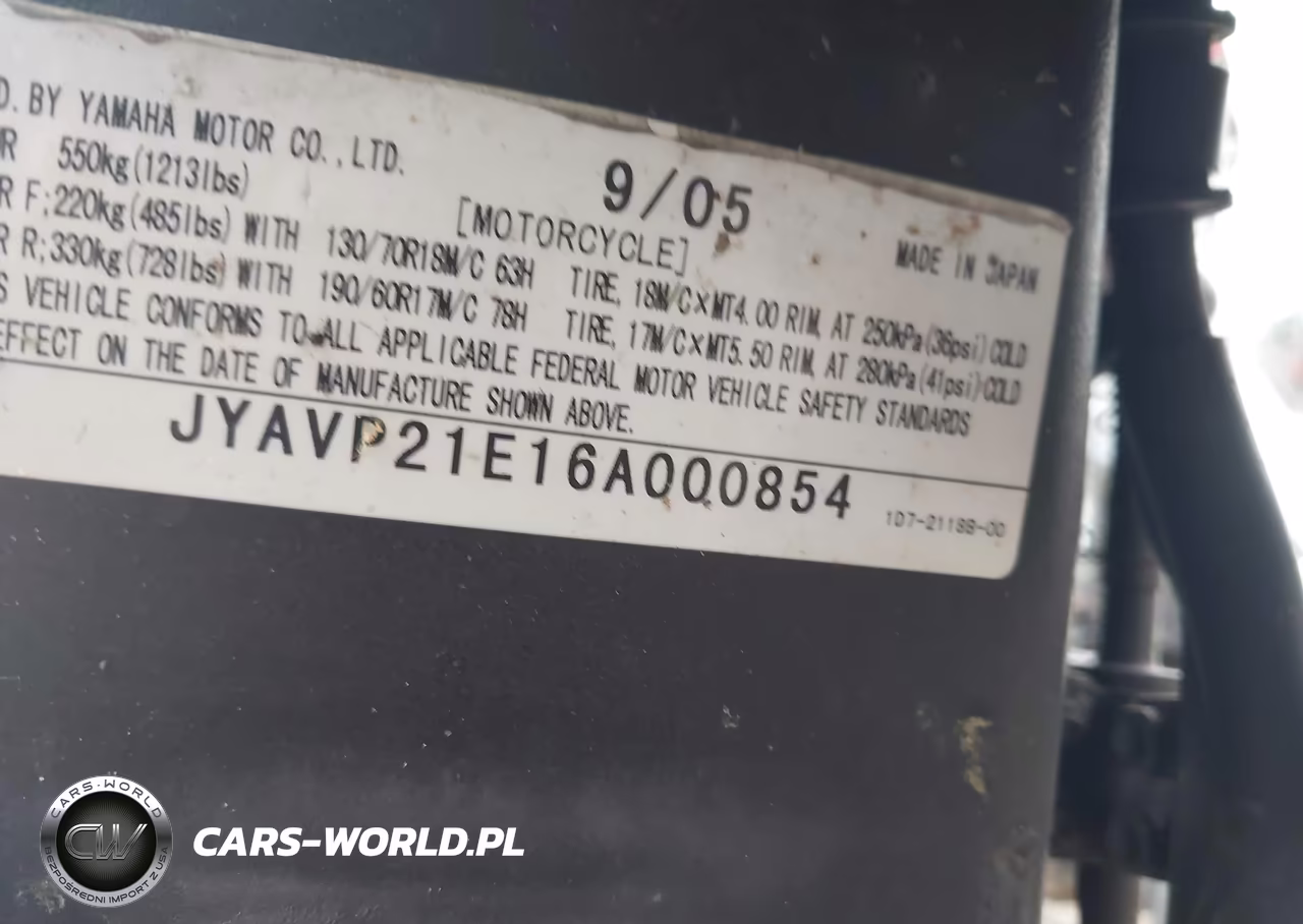 2006 Yamaha Xv1900 A VIN:JYAVP21E16A000854 - 10