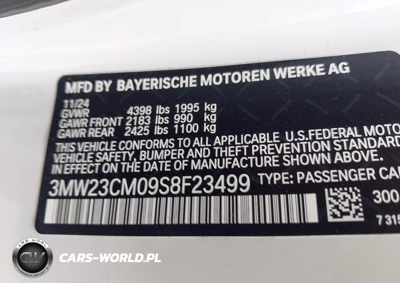 2025 BMW 230I VIN:3MW23CM09S8F23499 - 9