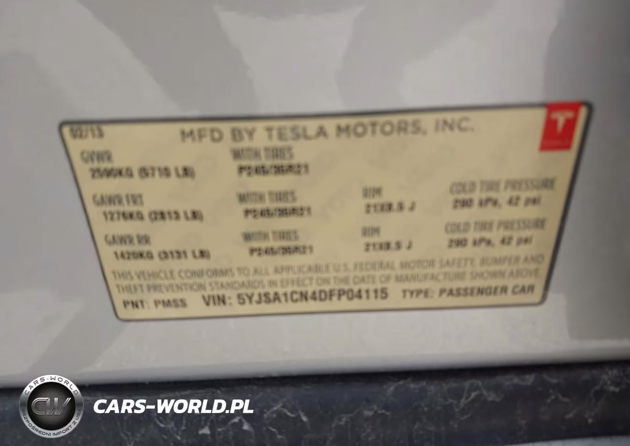 2013 Tesla Model S VIN:5YJSA1CN4DFP04115 - 9