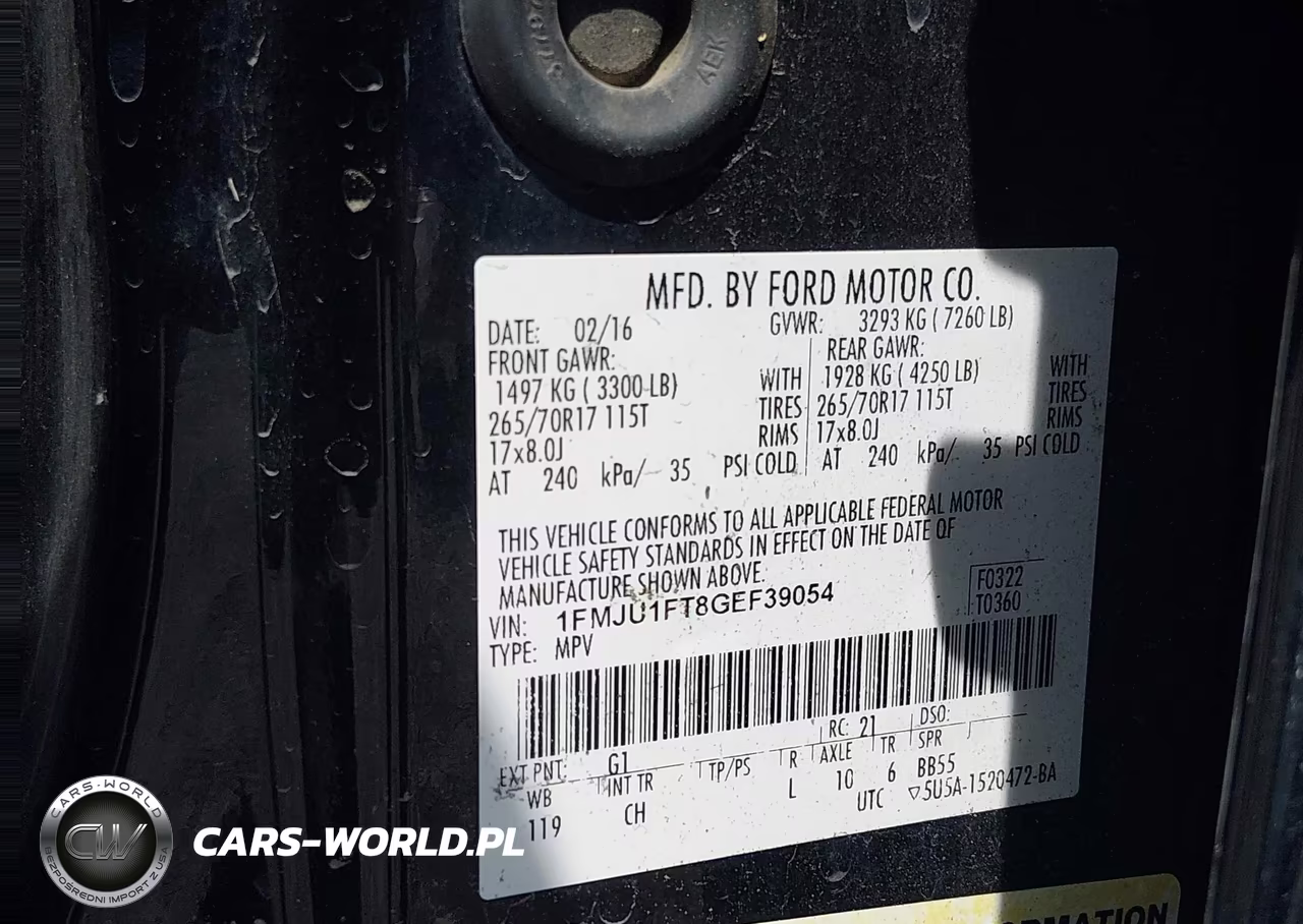 2016 Ford Expedition Xl VIN:1FMJU1FT8GEF39054 - 9