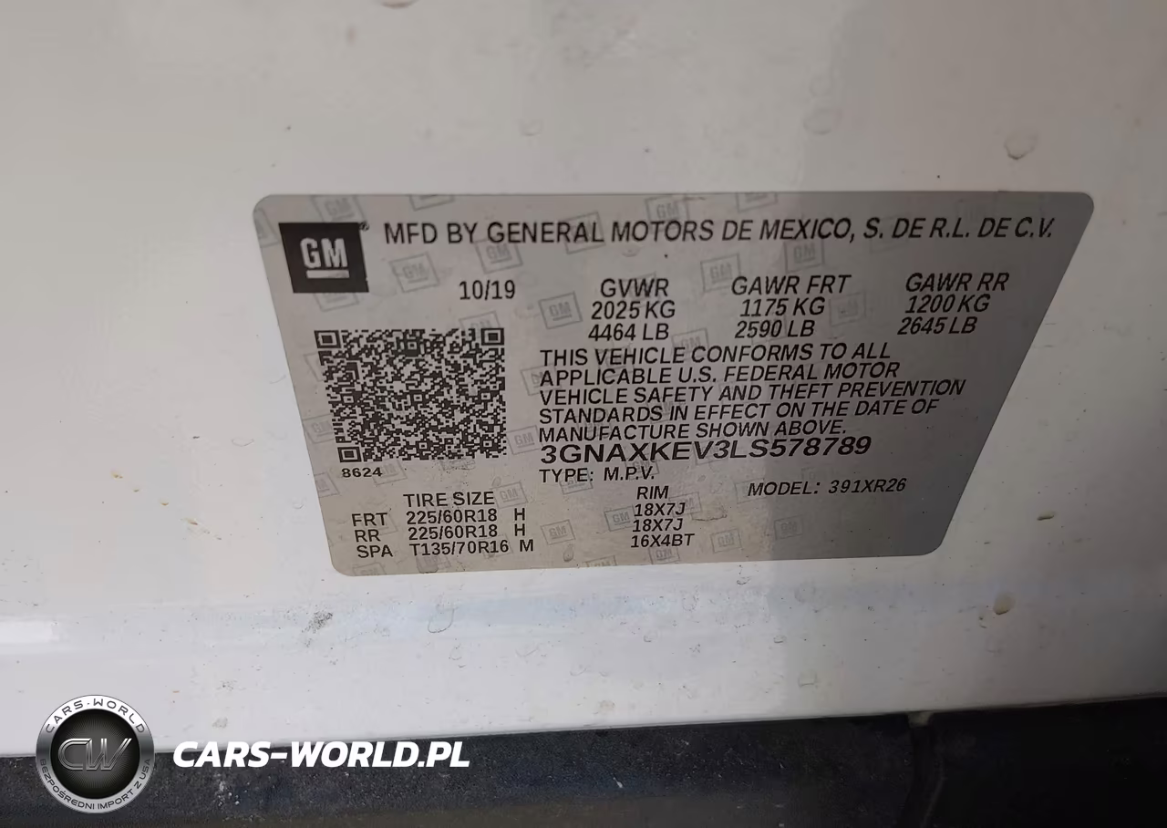 2020 Chevrolet Equinox Fwd Lt 1.5L Turbo VIN:3GNAXKEV3LS578789 - 9