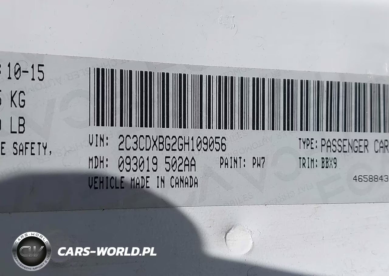 2016 Dodge Charger Se VIN:2C3CDXBG2GH109056 - 9